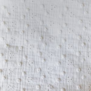 Hydrofiel Broderie wit